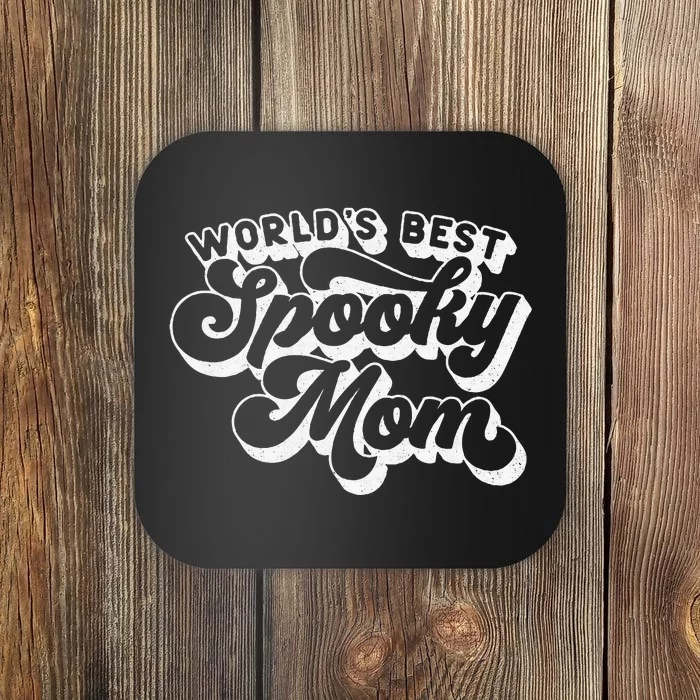 Women Goth Graphic Momster WorldS Best Spooky Mom Coaster