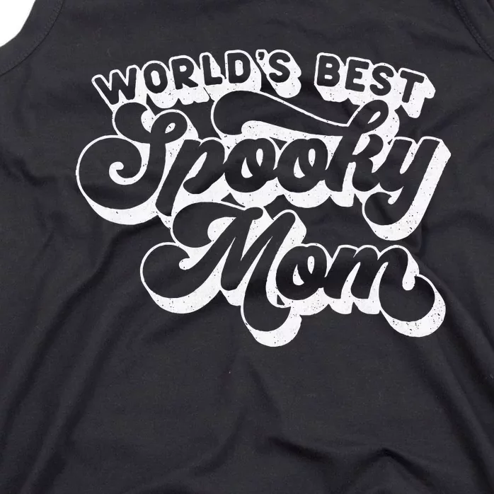 Women Goth Graphic Momster WorldS Best Spooky Mom Tank Top