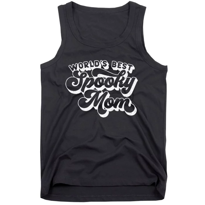 Women Goth Graphic Momster WorldS Best Spooky Mom Tank Top