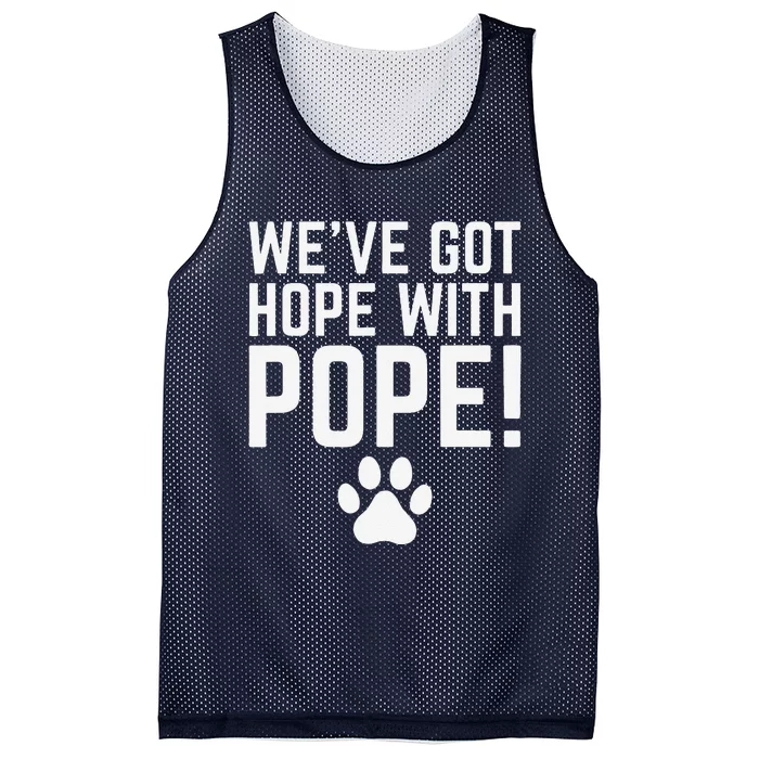 WeVe Got Hope With The Pope Kentucky Paw Print Mesh Reversible Basketball Jersey Tank