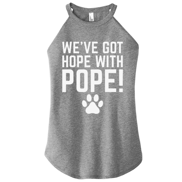 WeVe Got Hope With The Pope Kentucky Paw Print Women’s Perfect Tri Rocker Tank