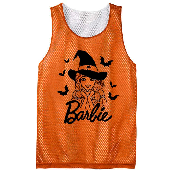 Witch Girl Halloween Mesh Reversible Basketball Jersey Tank