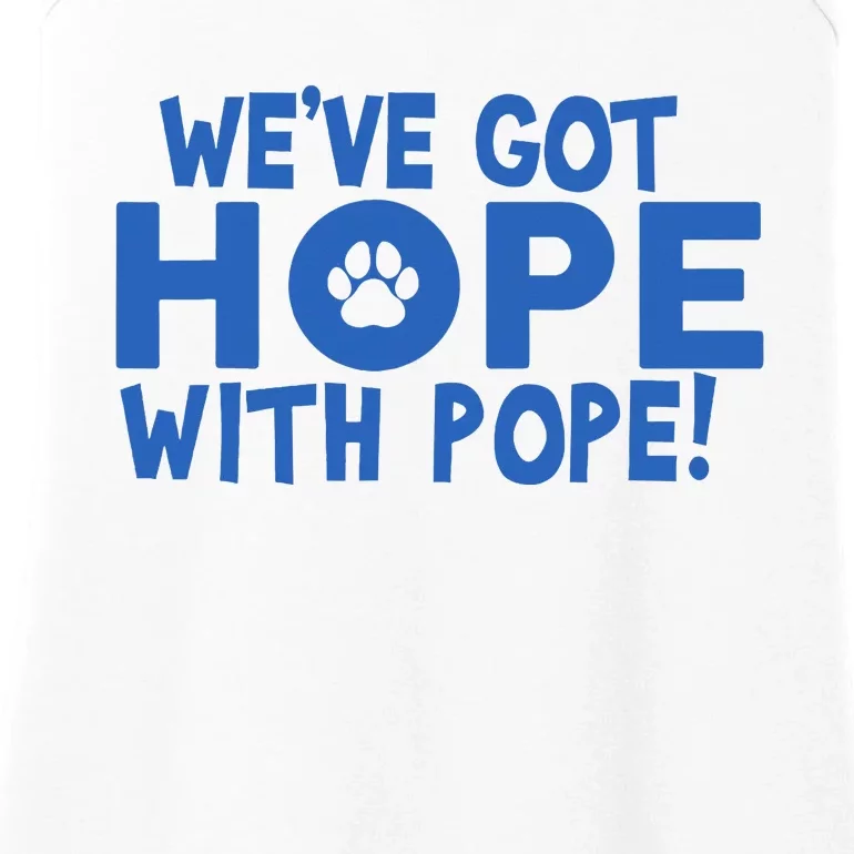 WeVe Got Hope With The Pope Kentucky Paw Print Ladies Essential Tank