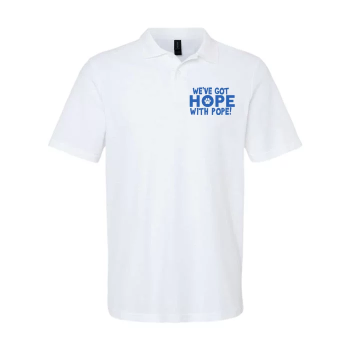 WeVe Got Hope With The Pope Kentucky Paw Print Softstyle Adult Sport Polo