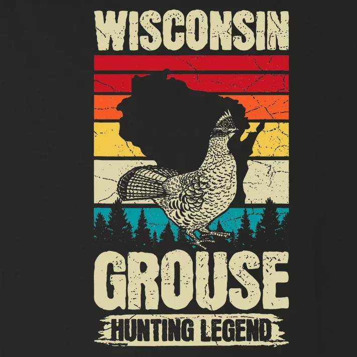 Wisconsin Grouse Hunting Design For A Ruffed Grouse Expert Toddler Long Sleeve Shirt