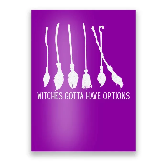 Witches Gotta Have Options Funny Halloween Poster