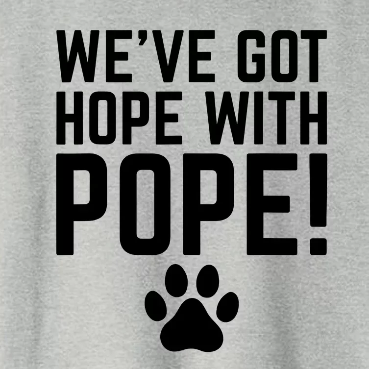 WeVe Got Hope With The Pope Kentucky Paw Print Women's Crop Top Tee