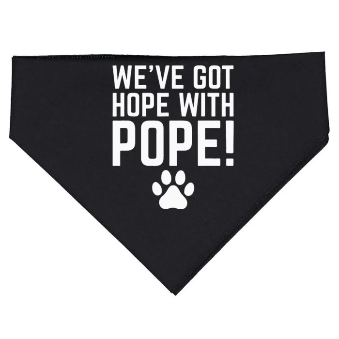 WeVe Got Hope With The Pope Kentucky Paw Print USA-Made Doggie Bandana