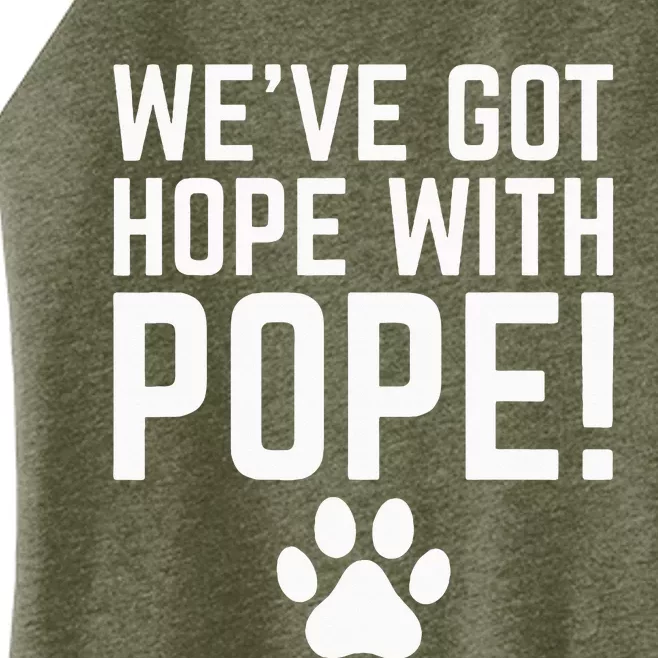 WeVe Got Hope With The Pope Kentucky Paw Print Women’s Perfect Tri Rocker Tank