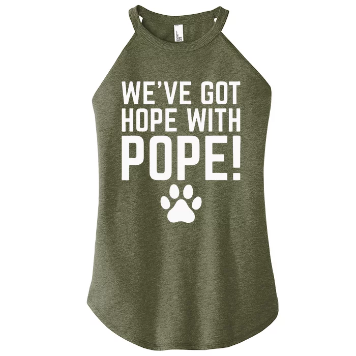 WeVe Got Hope With The Pope Kentucky Paw Print Women’s Perfect Tri Rocker Tank