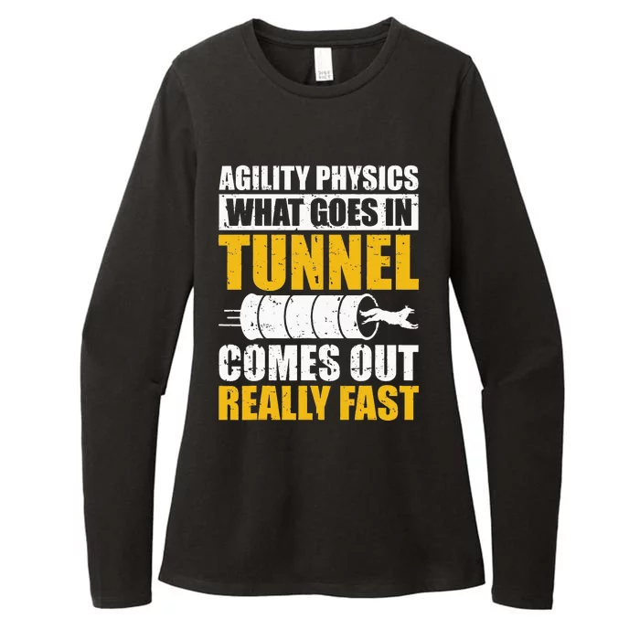 What Goes In Tunnel Dog Agility Training Handler Trainer Dog Womens CVC Long Sleeve Shirt