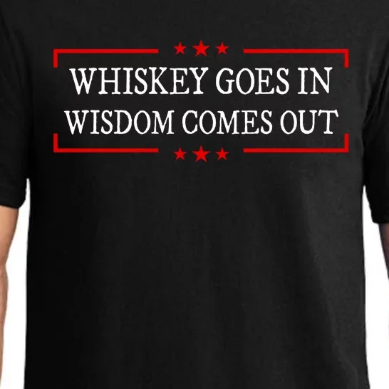 Whiskey Goes In Wisdom Comes Out Drinker Drinking Whisky Pajama Set