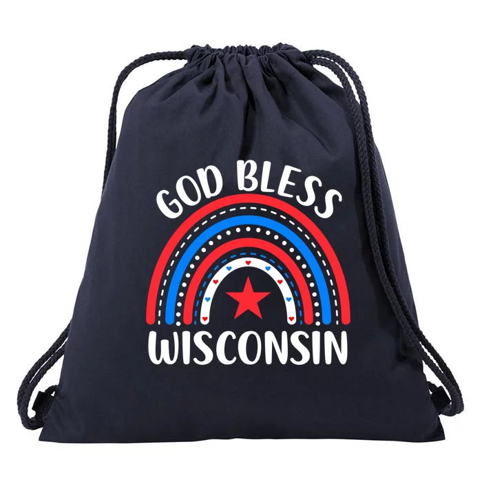 Wisconsin Gift I Love Wisconsin Usa Meaningful Gift Drawstring Bag