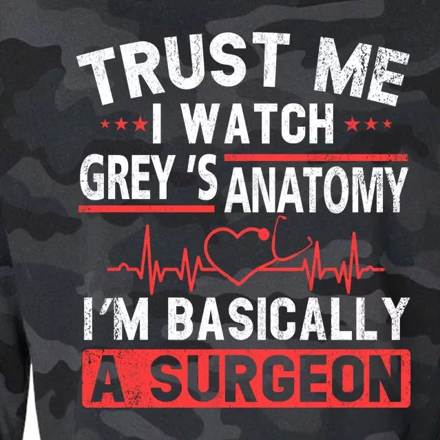 Watch Grey's I Am Basically A Surgeon Cropped Pullover Crew