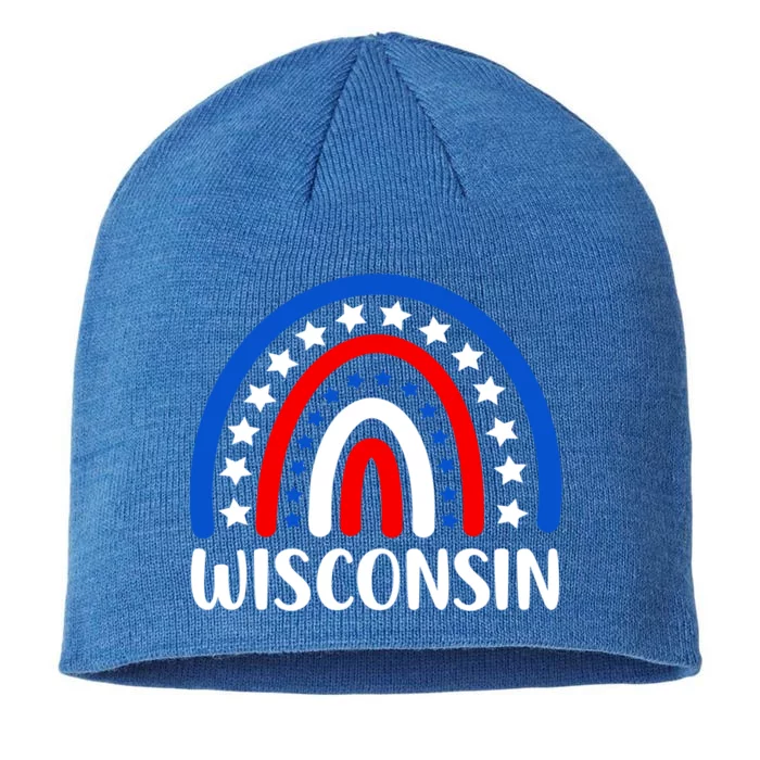 Wisconsin Gift I Love Wisconsin Usa Funny Gift 8 1/2in Sustainable Knit Beanie