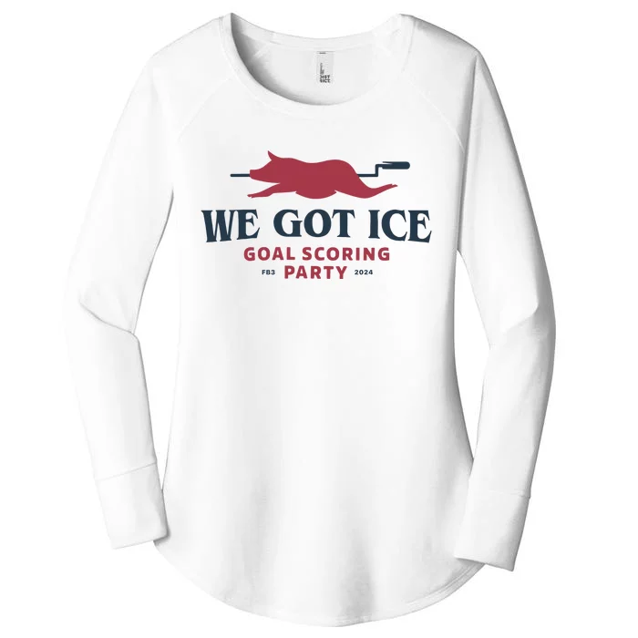 We Got Ice Goal Scoring Party Fb3 2024 Women's Perfect Tri Tunic Long Sleeve Shirt