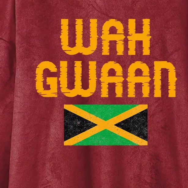 Wah Gwaan Jamaica Hooded Wearable Blanket