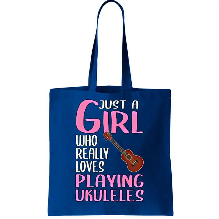 Wo Gift Just A Who Really Loves Playing Ukuleles Gift Tote Bag