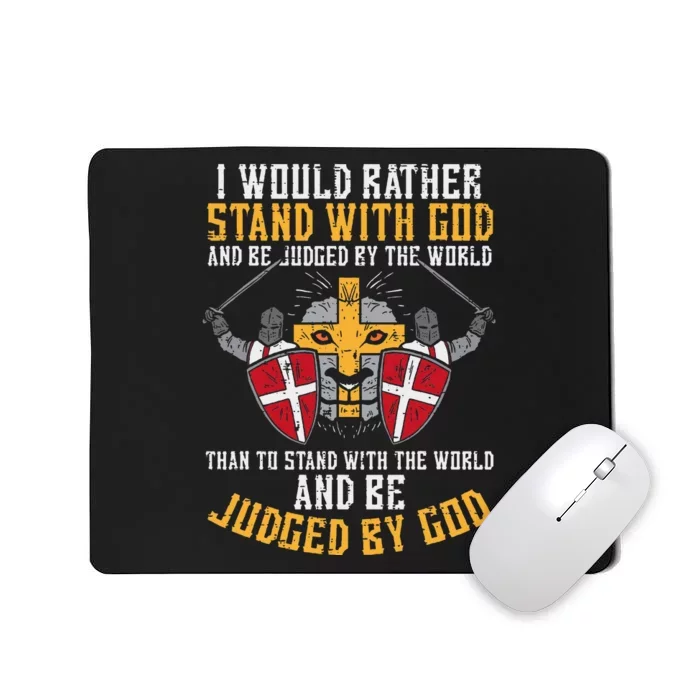 With God Jesus Christian Mousepad