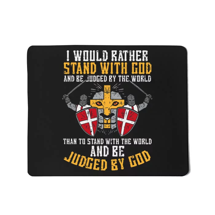 With God Jesus Christian Mousepad