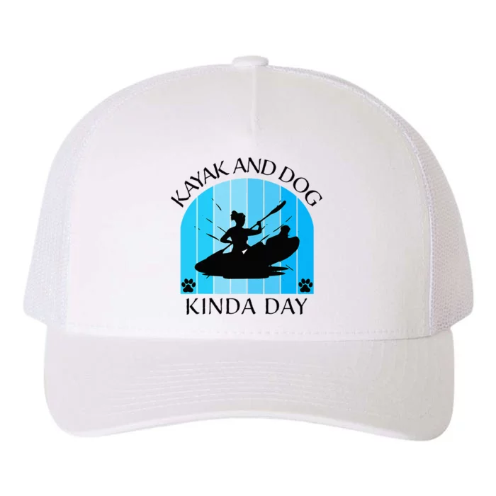 Women Girls Kayak Kayaking Boating Dog Owner Summer Tee Yupoong Adult 5-Panel Trucker Hat