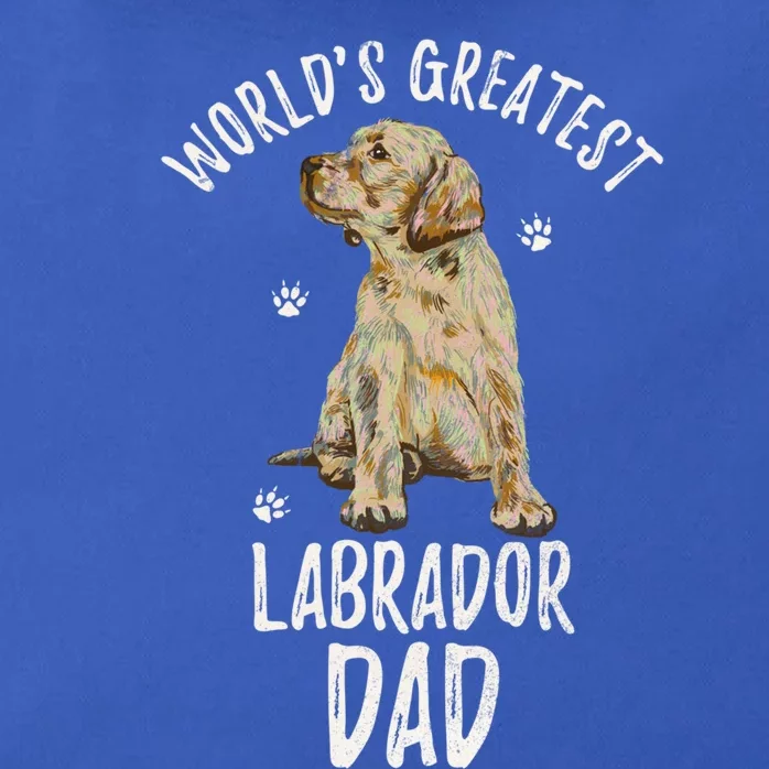 Worlds Greatest Labrador Retriever Dad Funny Dog Papa Lover Great Gift Zip Tote Bag