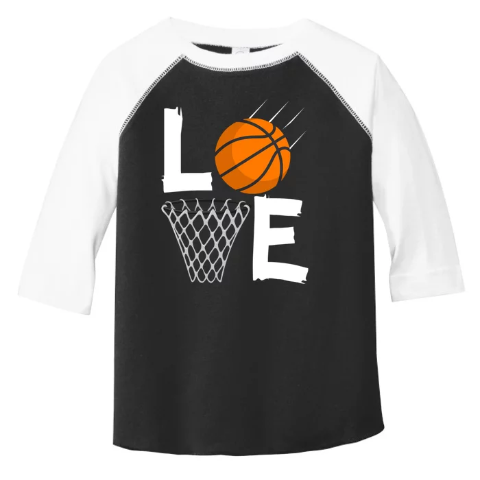 Wo Girls Love Basketball Hoodie | BBall Hoodie for Girls Toddler Fine Jersey T-Shirt