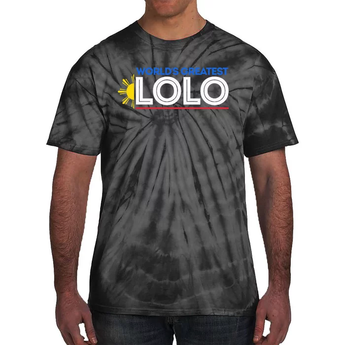 WorldS Greatest Lolo Filipino Grandpa Pinoy Tie-Dye T-Shirt