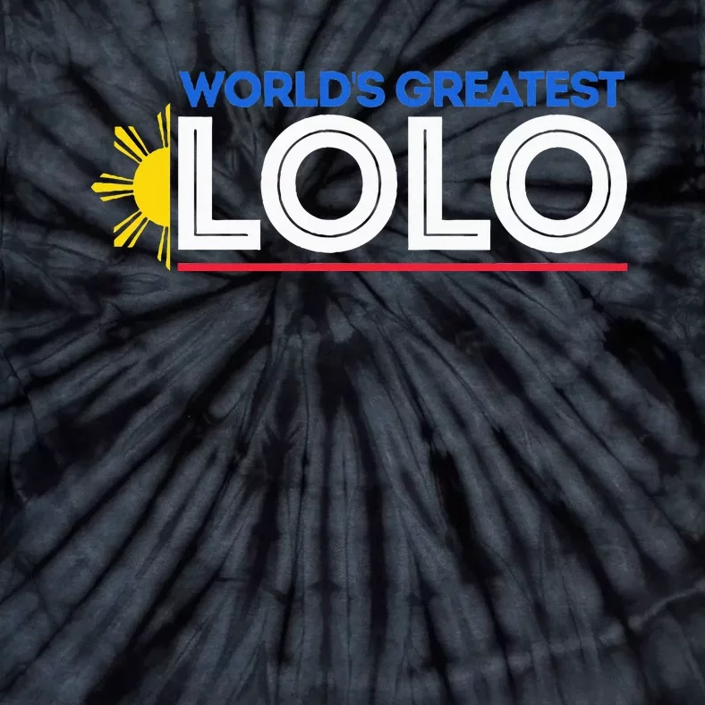 WorldS Greatest Lolo Filipino Grandpa Pinoy Tie-Dye T-Shirt