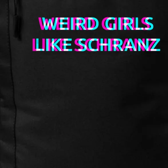 Weird Girl Like Schranz Music Daily Commute Backpack