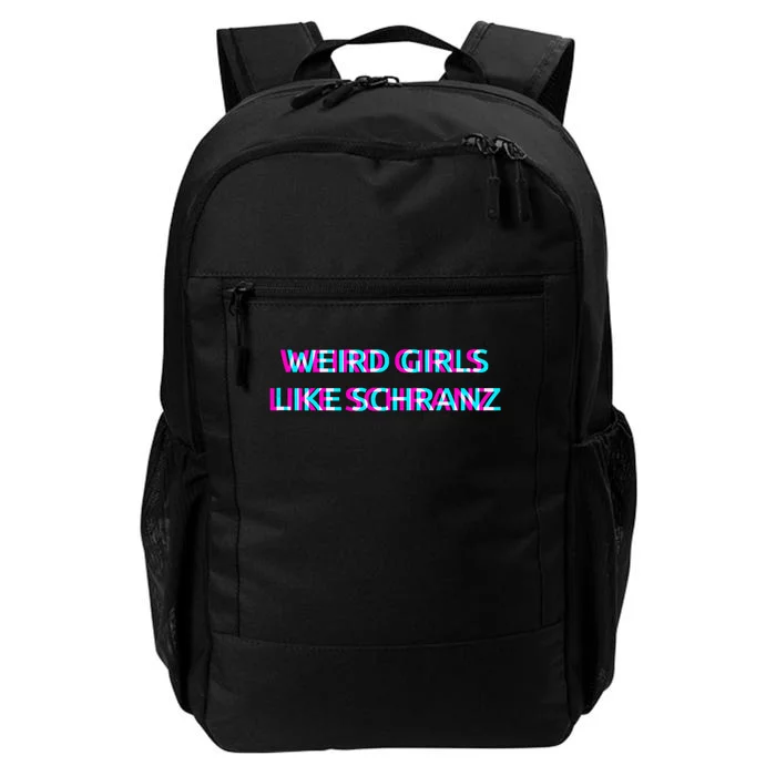 Weird Girl Like Schranz Music Daily Commute Backpack