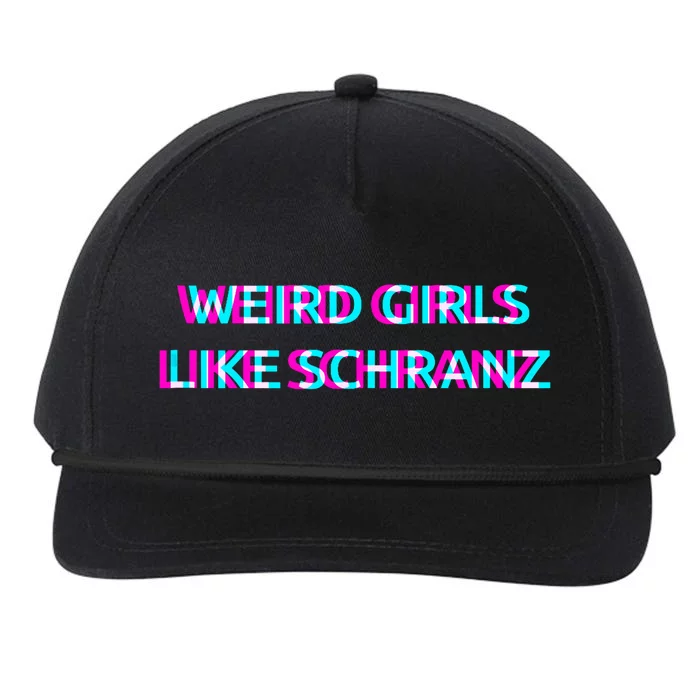 Weird Girl Like Schranz Music Snapback Five-Panel Rope Hat