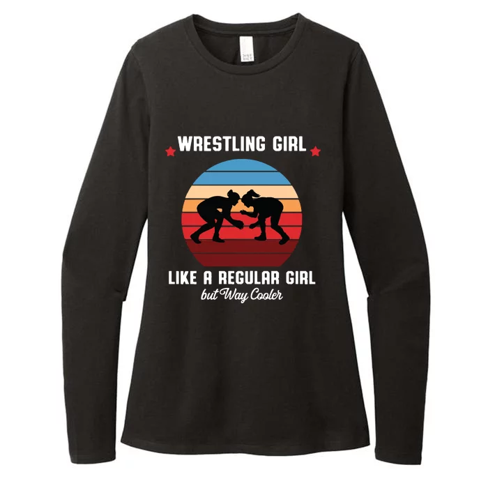 Wrestling Girl Like A Regular Girl But Cooler Womens CVC Long Sleeve Shirt