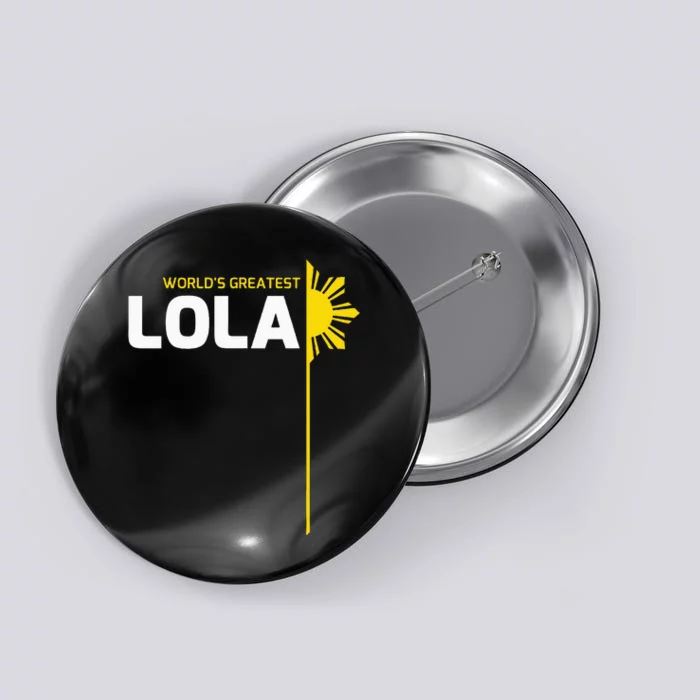 WorldS Greatest Lola Filipino Grandma Philippines Heritage Button