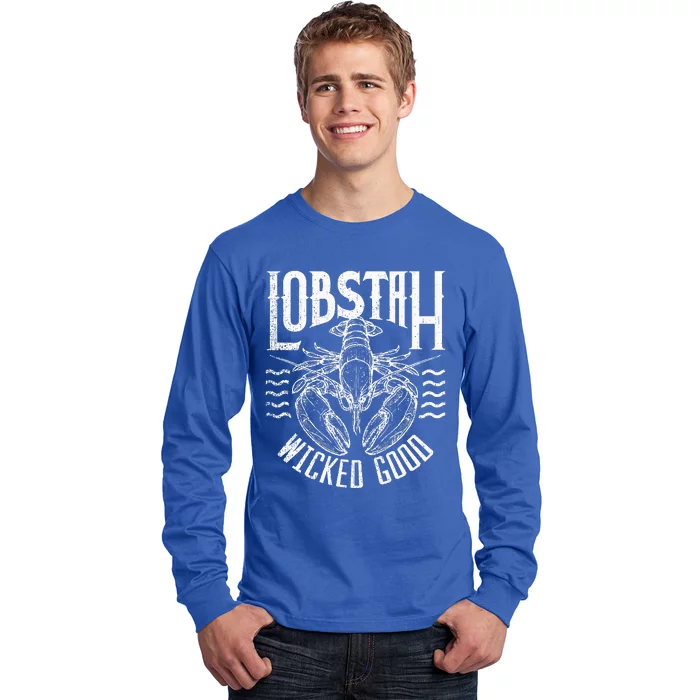 Wicked Good Lobstah Funny Maine Boston Long Sleeve Shirt