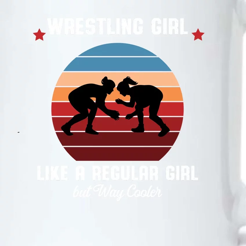 Wrestling Girl Like A Regular Girl But Cooler Black Color Changing Mug