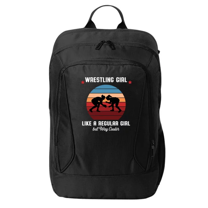 Wrestling Girl Like A Regular Girl But Cooler City Backpack