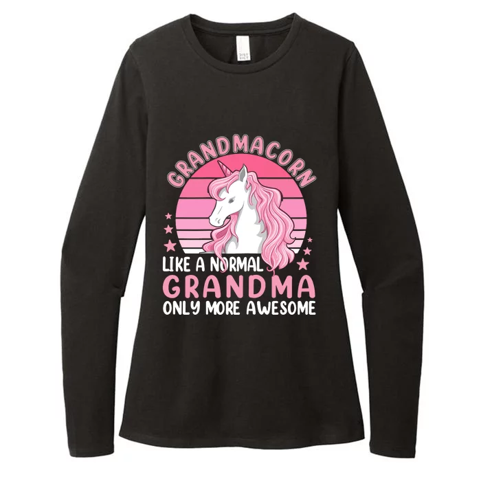 Wo Grandmacorn Like A Normal Grandma Only More Awesome Unicorn Womens CVC Long Sleeve Shirt