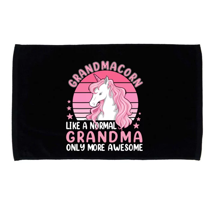 Wo Grandmacorn Like A Normal Grandma Only More Awesome Unicorn Microfiber Hand Towel