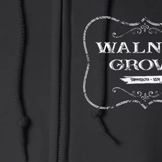 Walnut Grove Minnesota Mn 1874 Full Zip Hoodie