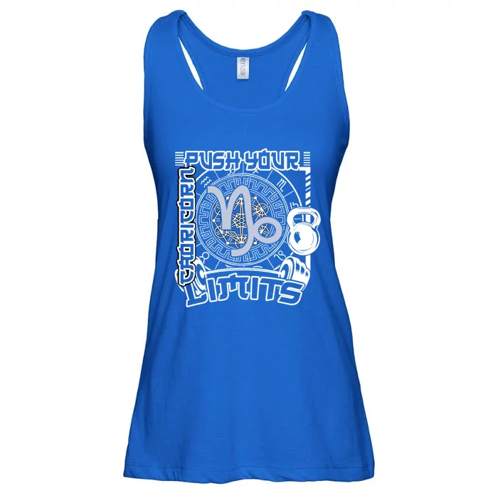 Workout Gym Motivation Capricorn Zodiac Gift Ladies Essential Flowy Tank