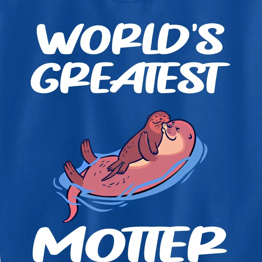 Worlds Greatest Motter Mothers Day Animal Pun Mom Mama Momma Gift Kids Sweatshirt