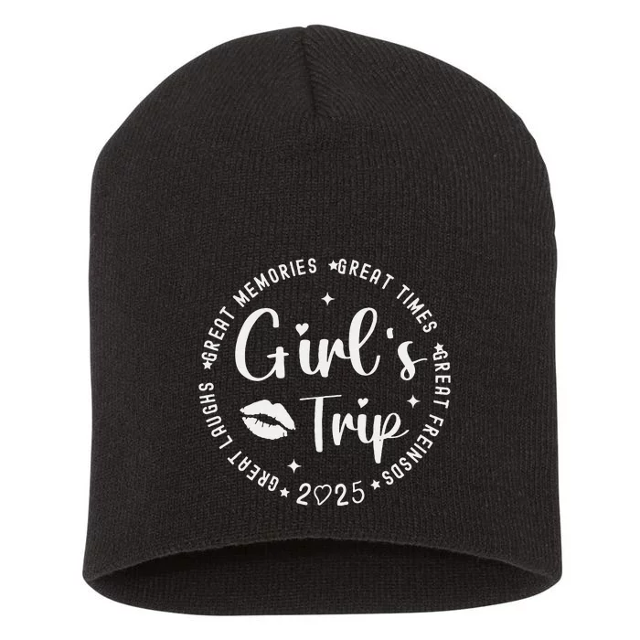 Weekend Great Memories Women Trip 2025 Short Acrylic Beanie