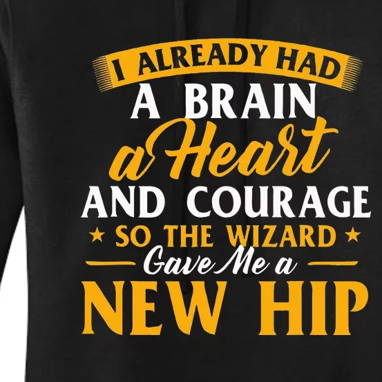 Wizard Gave Me A New Hip Hip Replacement Surgery Recovery Women's Pullover Hoodie