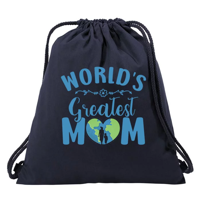 World's Greatest Mom Mamma Mommy Mammy Mum Mummy Mama Gift Drawstring Bag