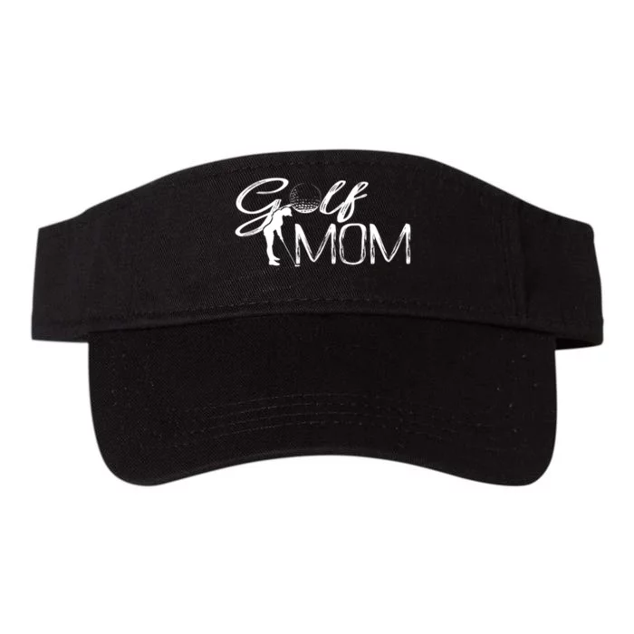 Women's Golf Mom Fitted Scoop Gift For Mother's Day Valucap Bio-Washed Visor