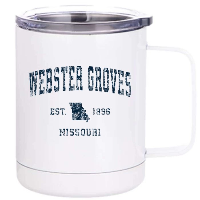 Webster Groves Missouri Mo Vintage Sports Design Front & Back 12oz Stainless Steel Tumbler Cup