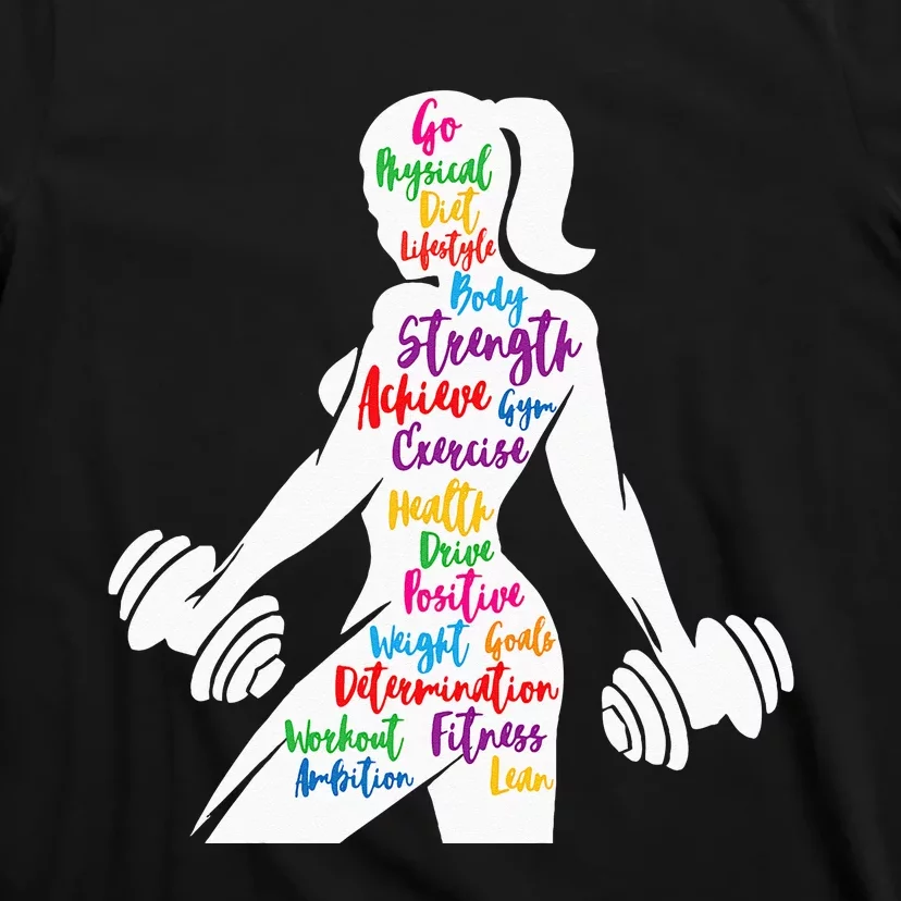 Women Gym Motivation Workout Motivational Fitness Lover Gift T-Shirt