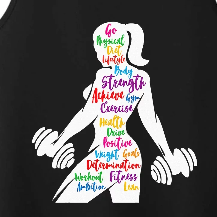 Women Gym Motivation Workout Motivational Fitness Lover Gift Performance Tank