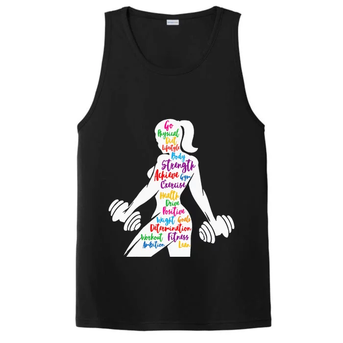 Women Gym Motivation Workout Motivational Fitness Lover Gift Performance Tank